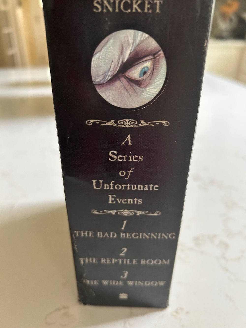 A Series of Unfortunate Events by Lemony Snicket boxed set of three